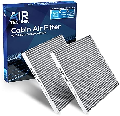 Airtechnik CF11173- מסנן אוויר בקתה עם פחמן מופעל | מתאים לניסן אלטימה 2007-2012, מקסימה 2009-2014,